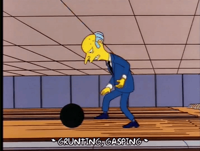 Bowling Ball Mr. Burns The Simpsons GIF