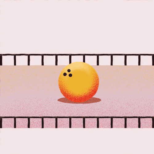 Bowling Ball Rolling Animation GIF