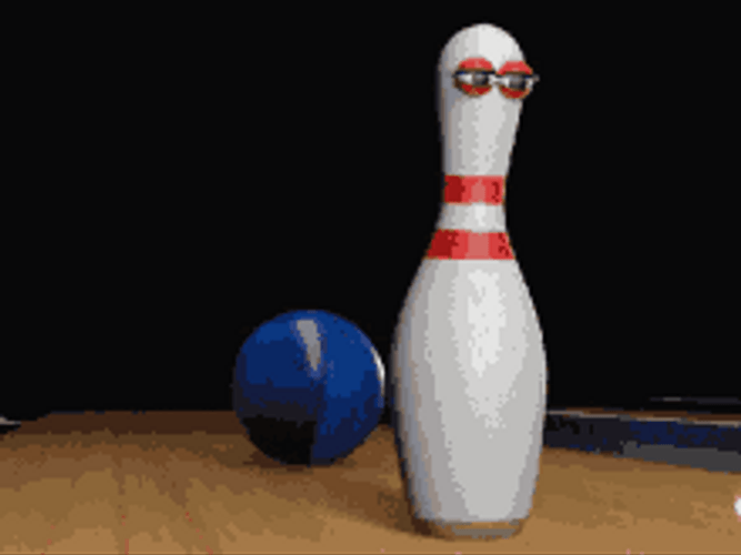 Bowling Ball Slap Pin Animation GIF