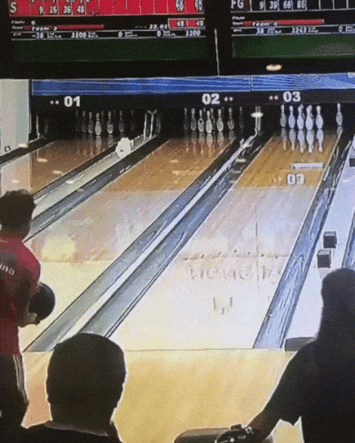 Bowling Last Minute Fail GIF