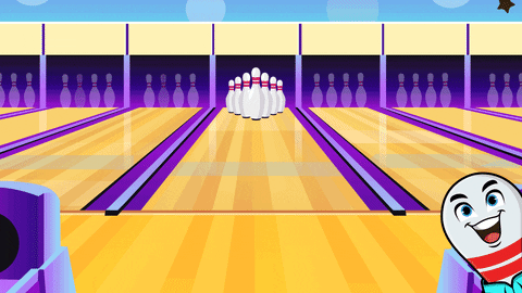 Bowling Pin Split GIF
