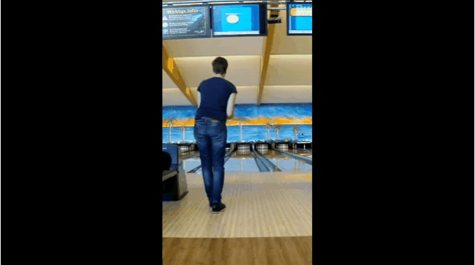 Bowling Throw Slow Motion GIF