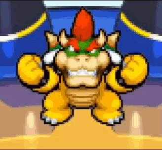bowser is a cartoon character from the video game mario bros .