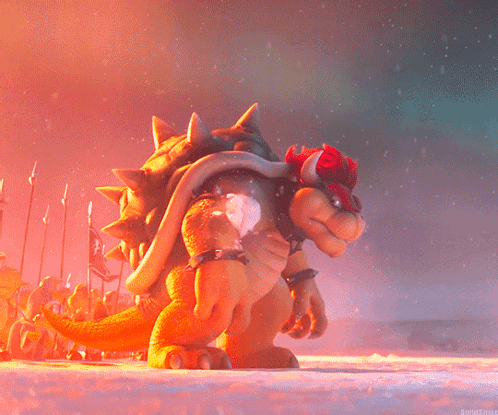 Bowser King Koopa Snow GIF