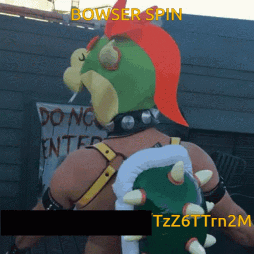 Bowser Mascot Spin GIF