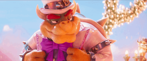 Bowser Peaches Bowser In Wedding Tuxedo GIF