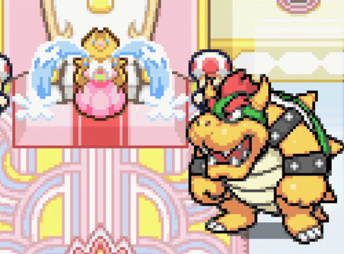 Bowser Peaches Crying Waterfall Tears GIF