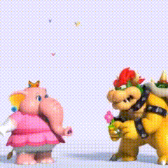 Bowser Peaches I Love GIF