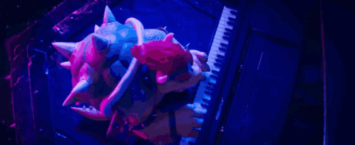 Bowser Peaches Piano Concert GIF