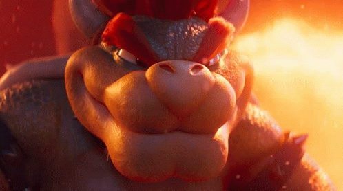 Bowser Peaches Silent Laugh GIF