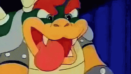 Bowser Peaches Tongue Out GIF
