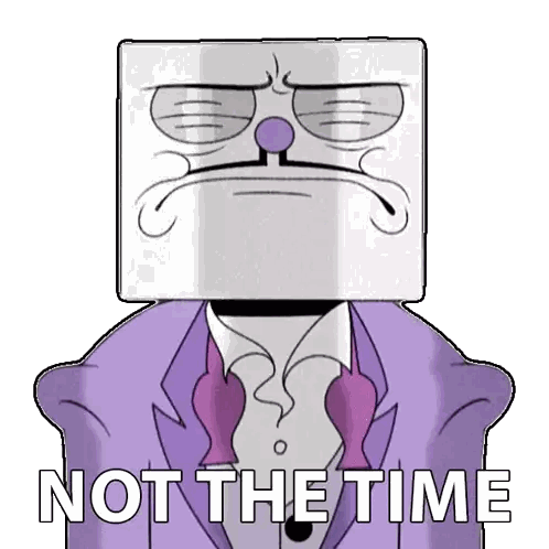 Box Head Character Not the Time
