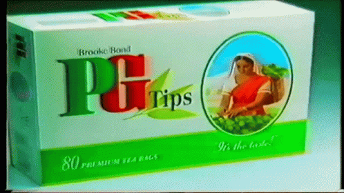 Box Of Brooke Bond P & G Tips Premium Tea Bags GIF