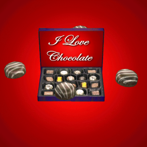 Box of Chocolates Saying I Love Chocolate