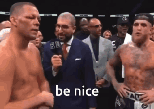 Boxer Being Interviewed Be Nice