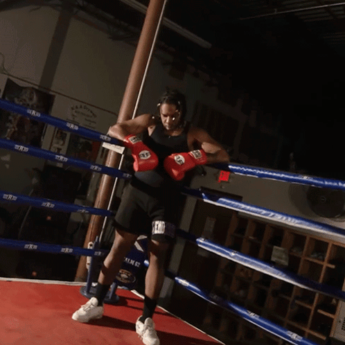 Boxer in Ring Says Long 15 Round Bout
