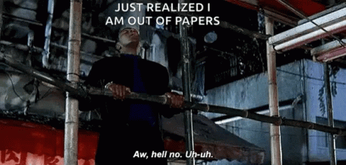 Boxer: Just Realized I Am Out of Papers