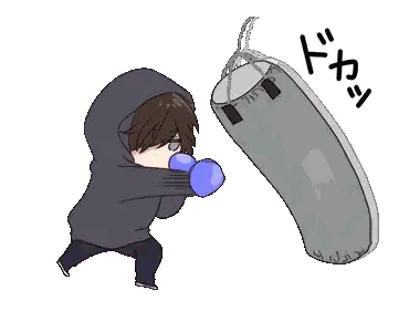 Boxer Punching Punching Bag