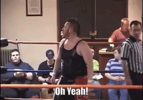 Boxer Saying Oh Yeah In Ring GIF