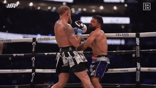 Boxers Fighting in Celsius Ring