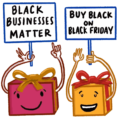 Boxes Holding Black Business Signs