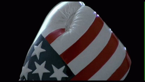 Boxing Glove with American Flag Pattern