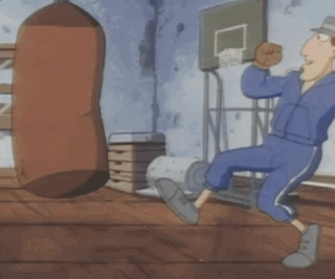 Boxing Inspector Gadget GIF