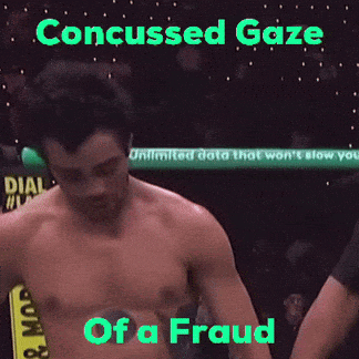 Boxing Man with Concussed Gaze