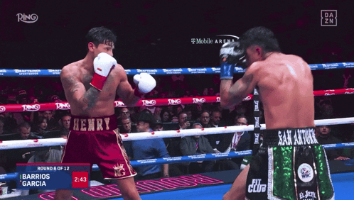 Boxing Match Between Barrios Garcia and Another Man