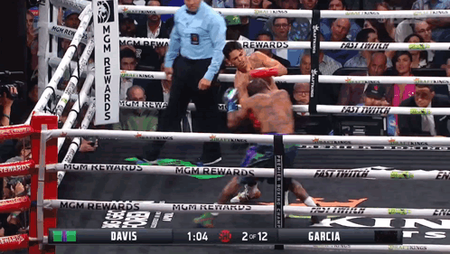 Boxing Match Between Davis and Garcia Score 2 to 12