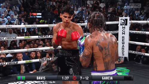 Boxing Match Between Davis and Garcia With 1:37 Left