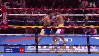 Boxing Match Between Garcia and Romero