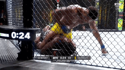Boxing Match Between Magny And Morales GIF