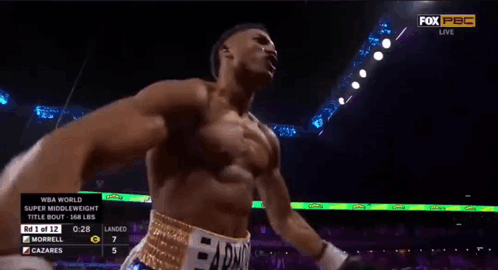 Boxing Match Broadcast On Fox PBC GIF