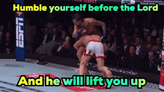 Boxing Match Humble Yourself Before the Lord