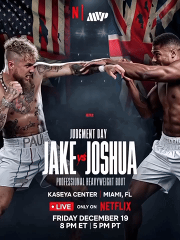 Boxing Match Poster Jake vs Joshua