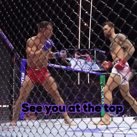 Boxing Match Saying See You at the Top