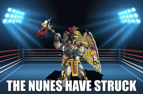 Boxing Ring With Nunes Striking