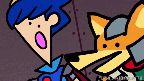 Boy and Fox Cartoon Drawing