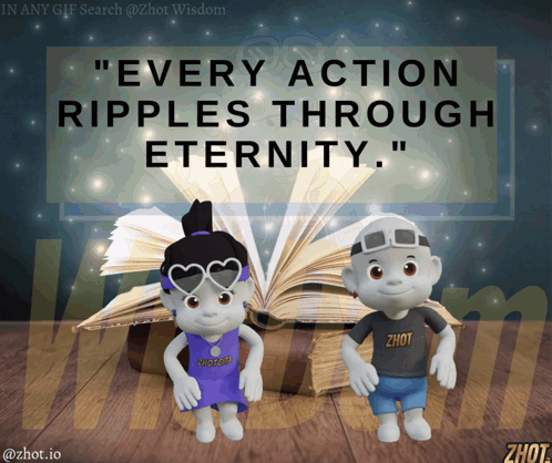 Boy and Girl Every Action Ripples Through Eternity