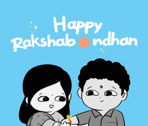 Boy and Girl Happy Rakshabandhan