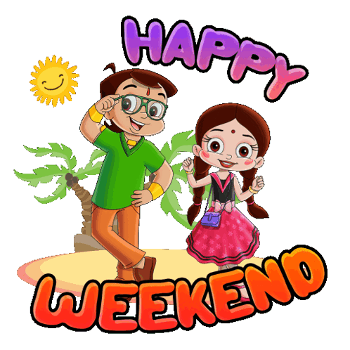 Boy And Girl Happy Weekend GIF