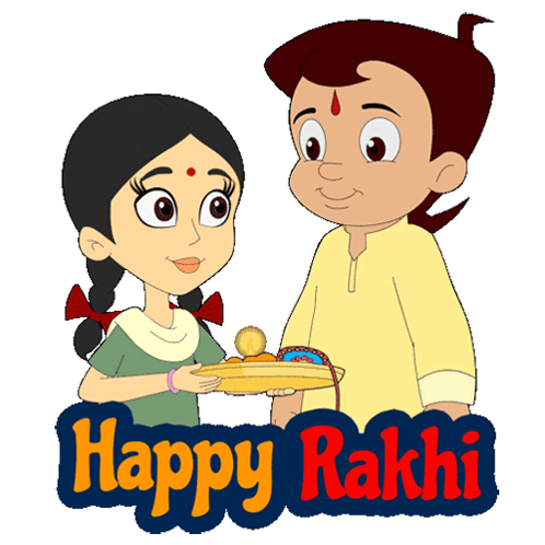 Boy and Girl Holding Hands Happy Rakhi
