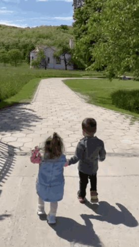 Boy and Girl Holding Hands