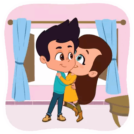 Boy and Girl Hugging