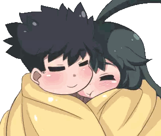 Boy and Girl Hugging