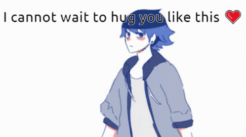 Boy And Girl I Cannot Wait To Hug You Like This GIF