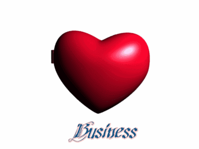 Boy And Girl In Heart Frame Saying Business GIF