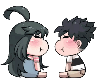 Boy and Girl Kissing