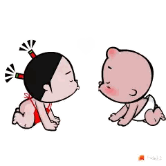 Boy and Girl Kissing with Heart